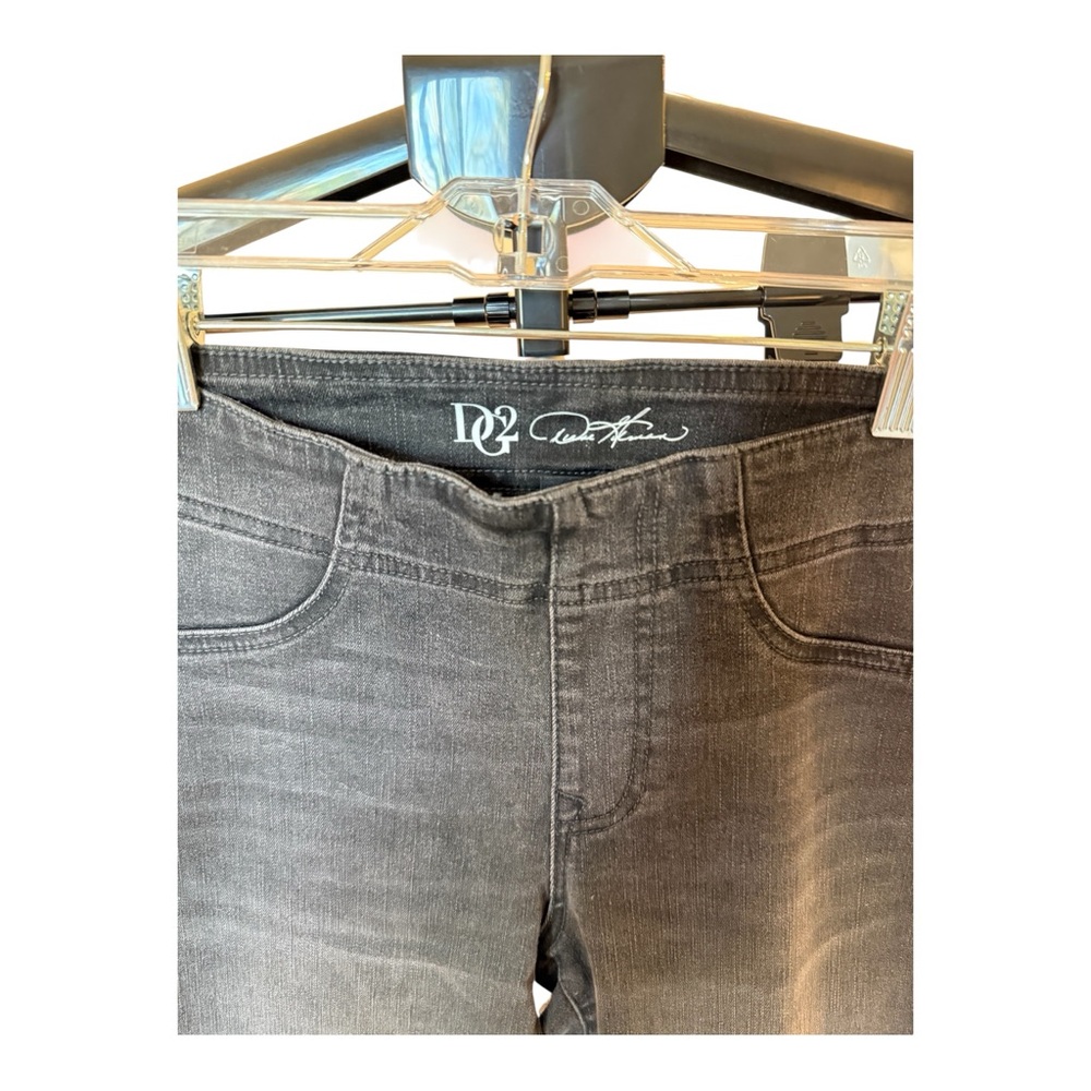 DG2 by Diane Gilman Black Charcoal Flare Jeans - Picture 7 of 11